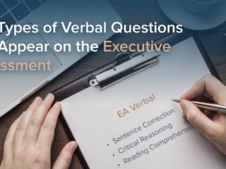 Types of Verbal Questions that Appear on the Executive Assessment