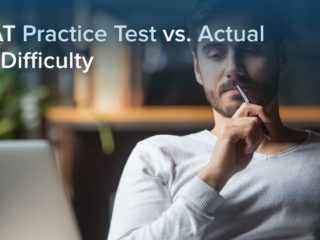 GMAT Practice Test vs. Actual Test Difficulty